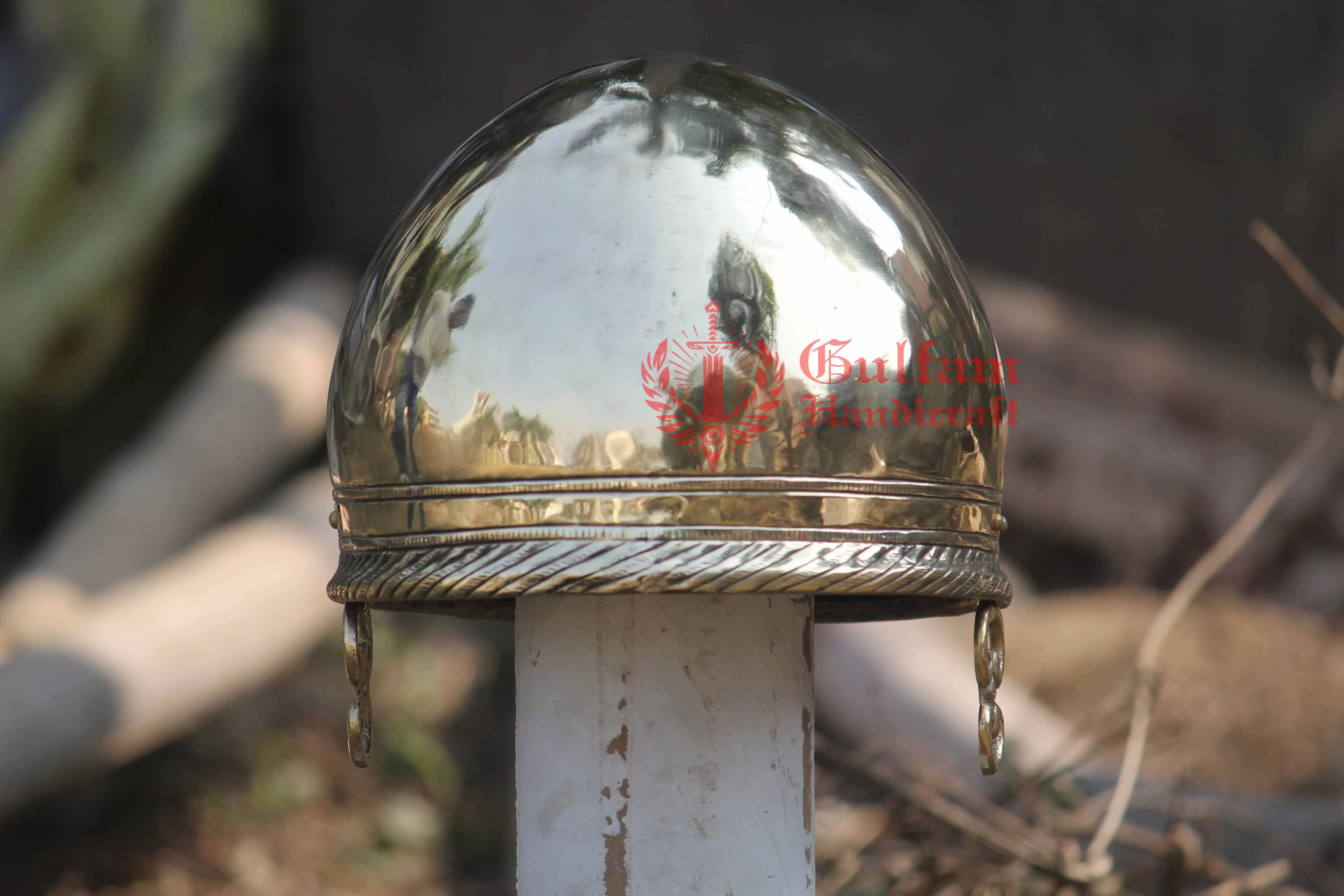 Coolus Mannheim Roman Helmet: Handmade Brass Legionary Helmet
