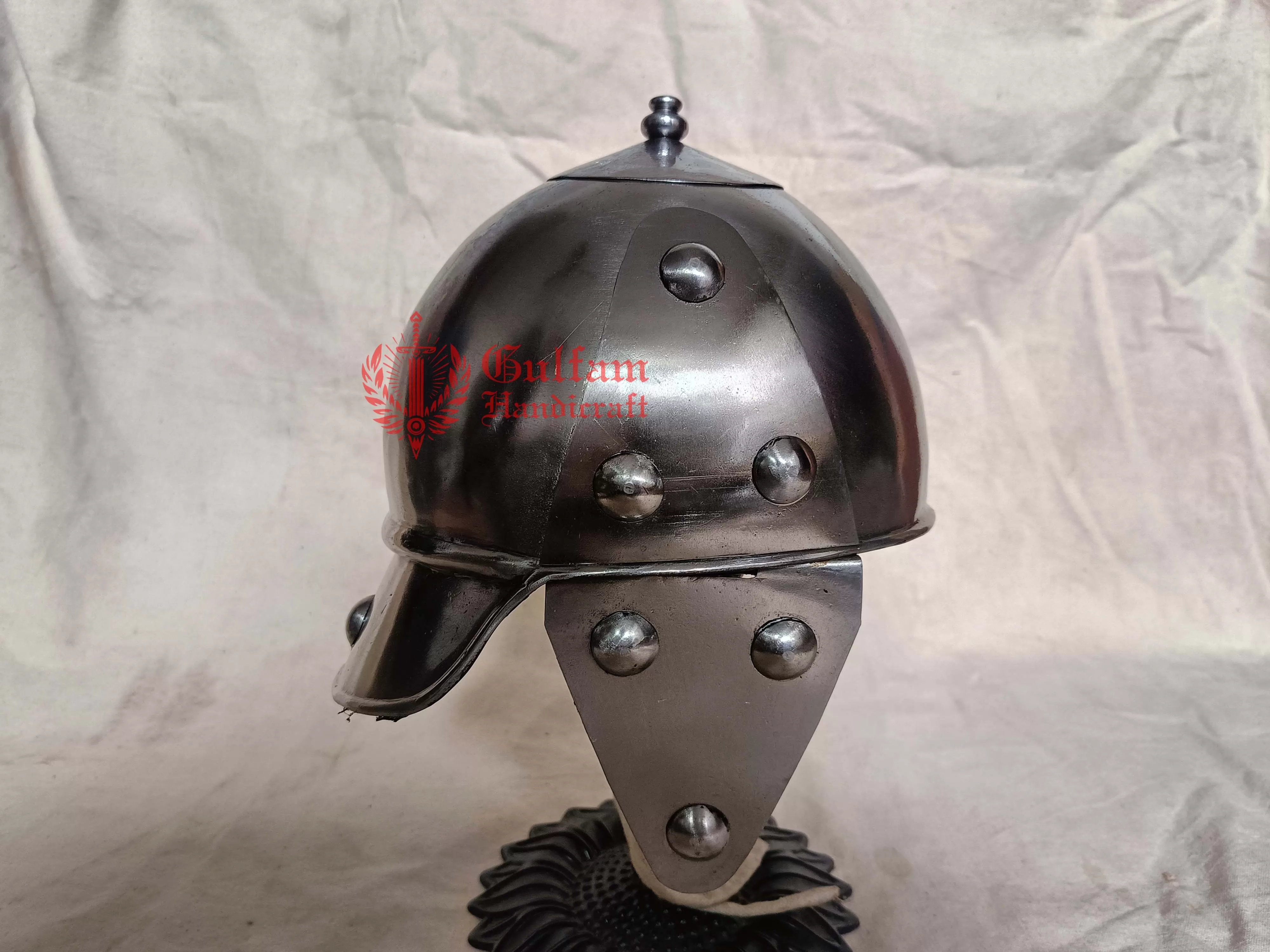 Handmade Mild Steel Celtic Helmet: Batina Replica, Reenactment Armor